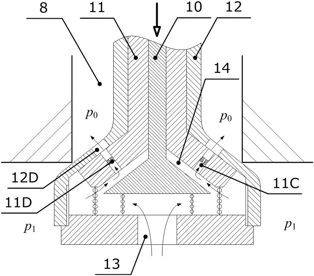 A press liquid filling device with self-adaptive multi-stage pressure relief control