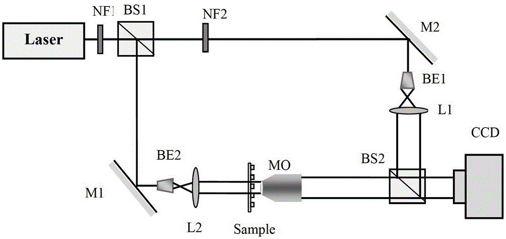 Rapid package removal method of digital microscopic holographic phase diagram