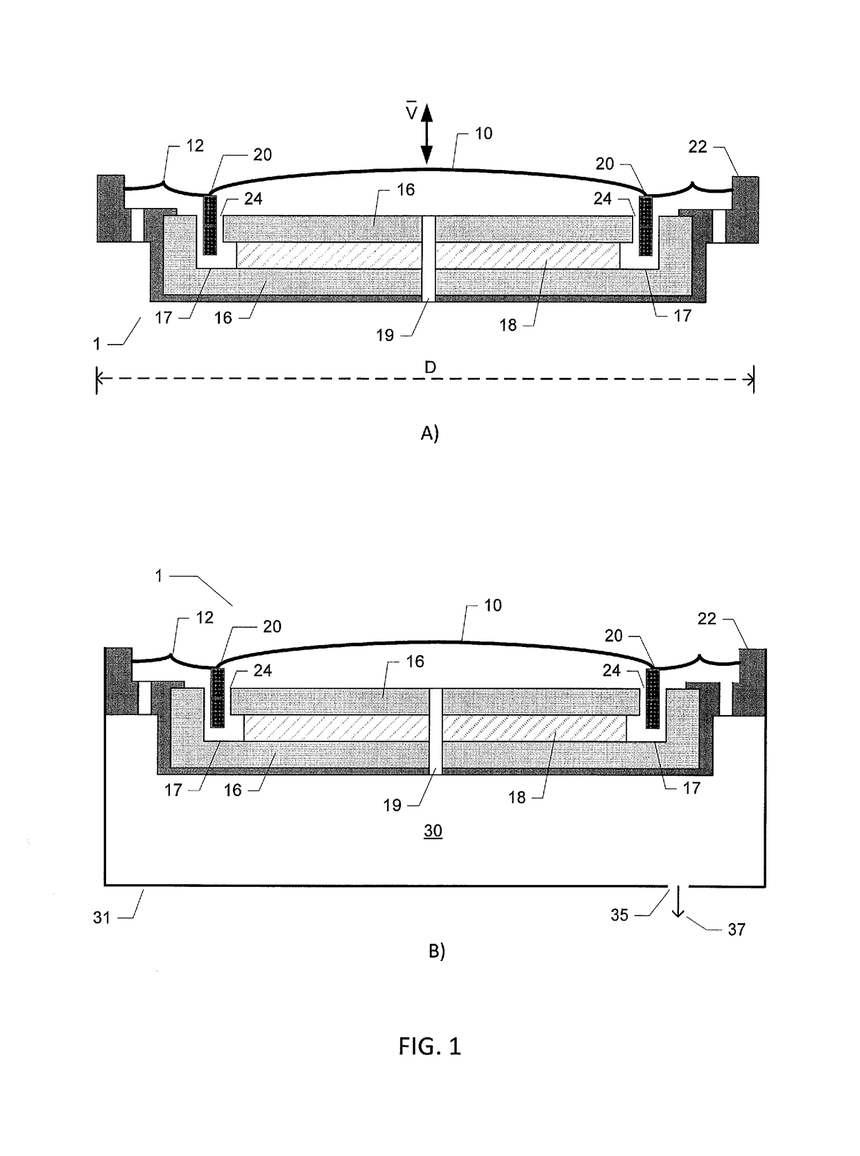 Method of estimating diaphragm excursion of a loudspeaker