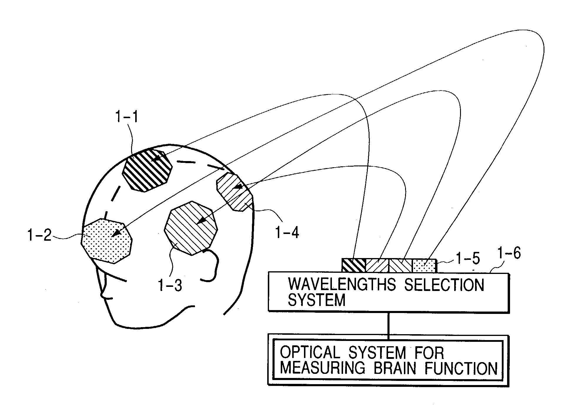 Optical system for measuring metabolism in a body