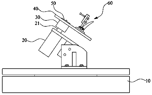 Laser welding fixing device for spectacle frame