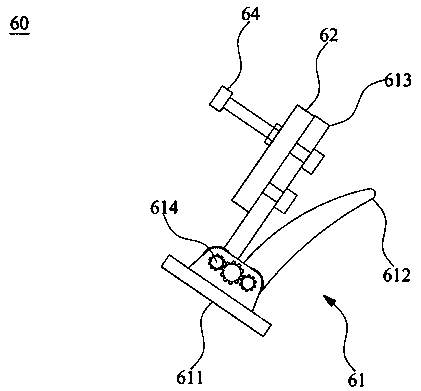 Laser welding fixing device for spectacle frame