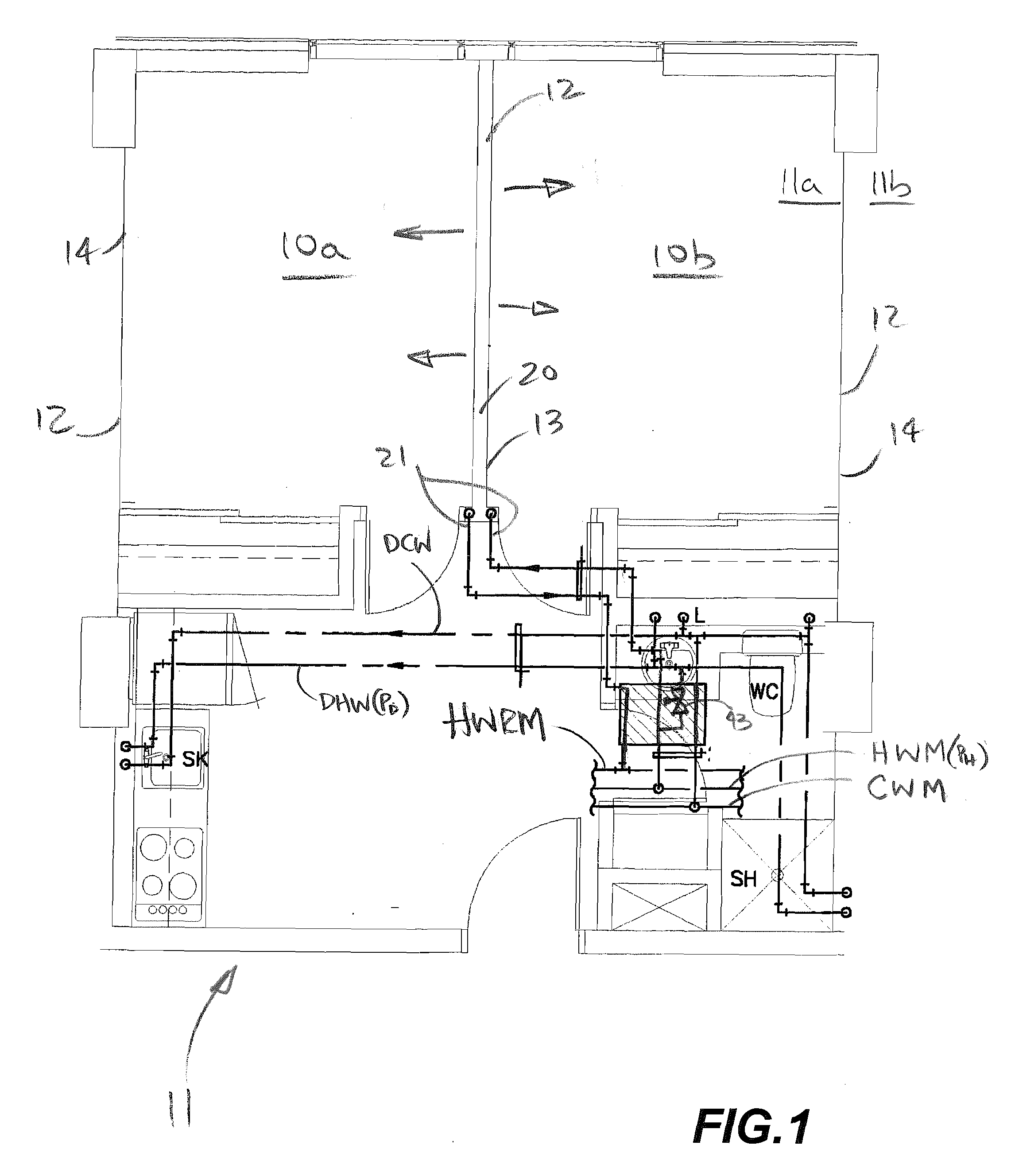 Temperature conditioning radiant wall system for buildings