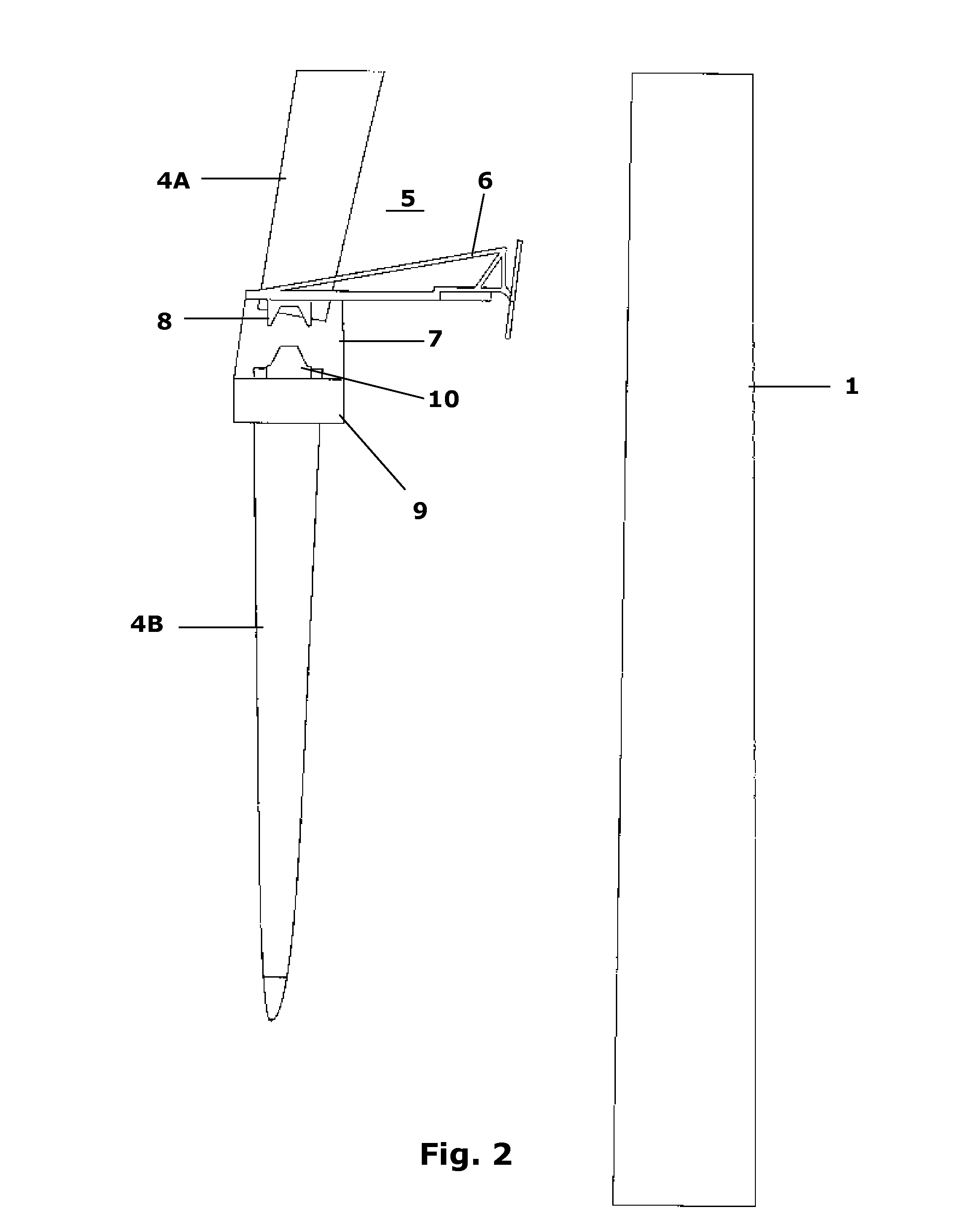 Lifting device for connecting two rotor blade segments of a wind turbine