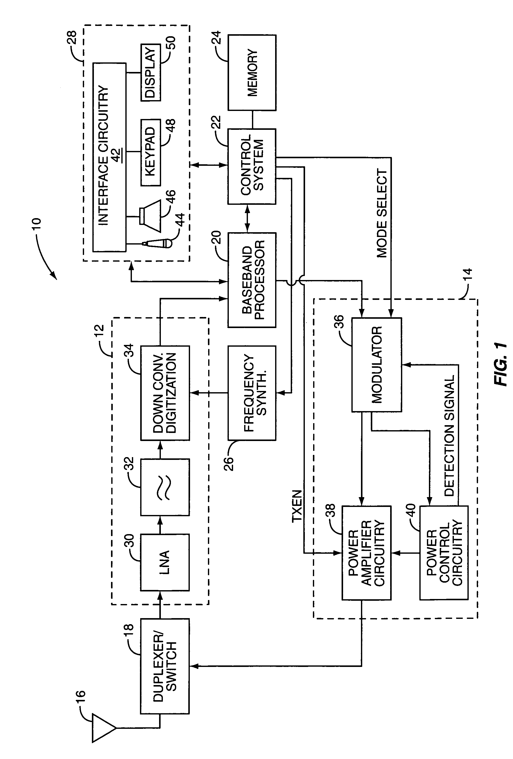 Excess current and saturation detection and correction in a power amplifier