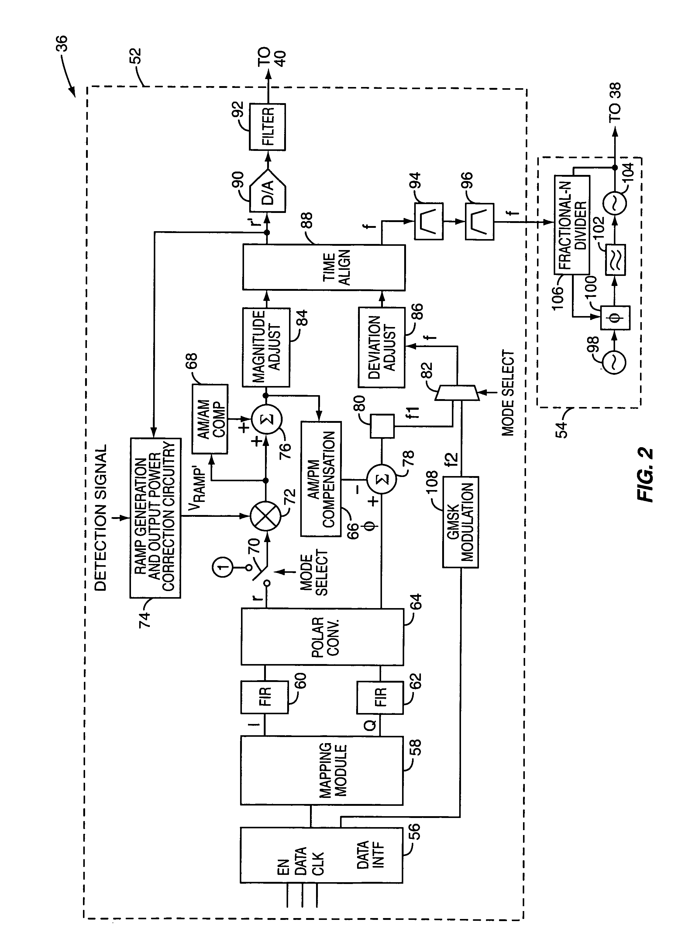 Excess current and saturation detection and correction in a power amplifier