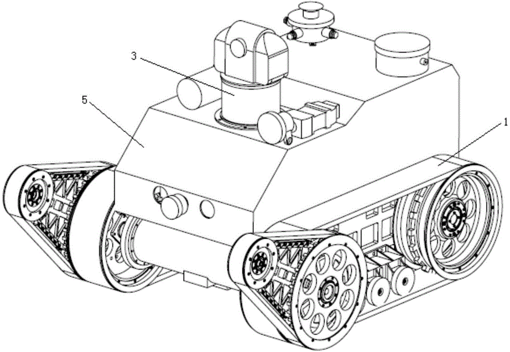 Explosion-proof fire-fighting detection robot