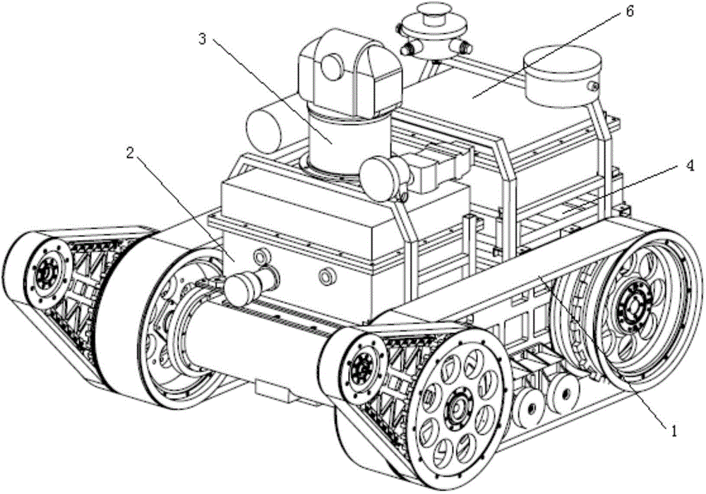 Explosion-proof fire-fighting detection robot