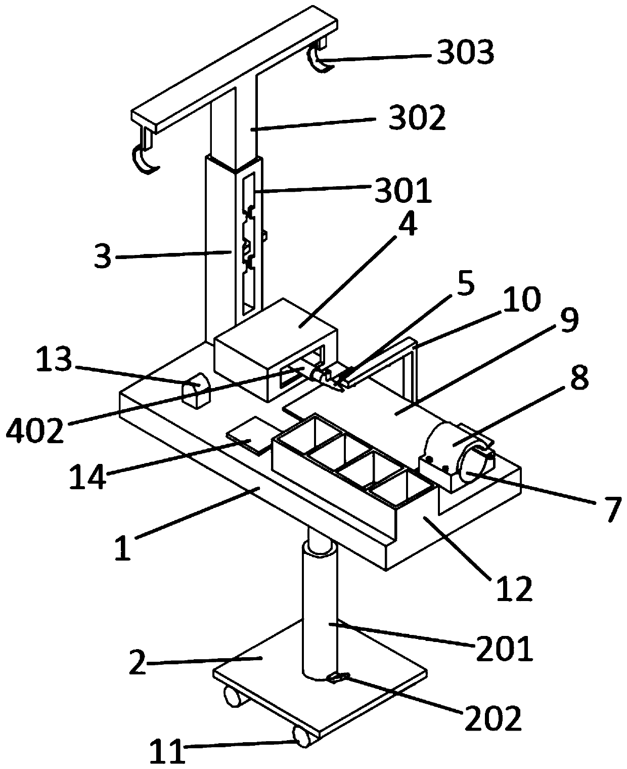 Intravenous infusion permeation prevention device for operating room nursing