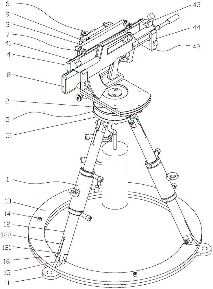 Precise shooting calibration device of small arms