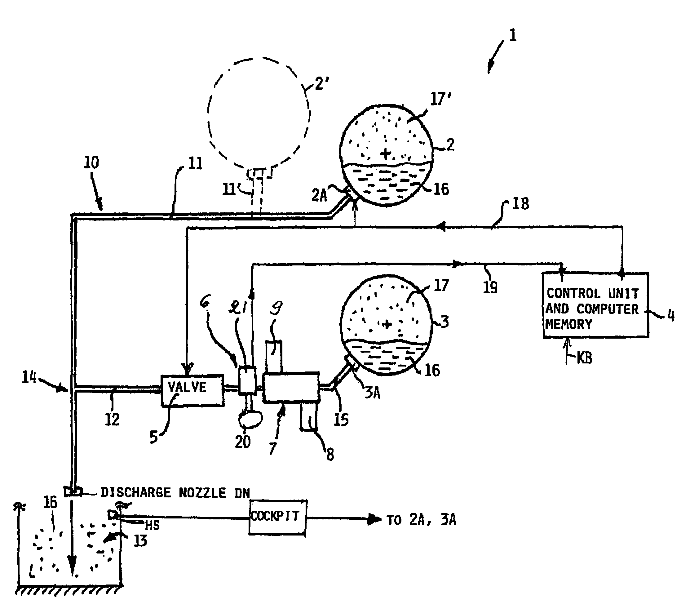 Method and apparatus for extinguishing a fire in an enclosed space