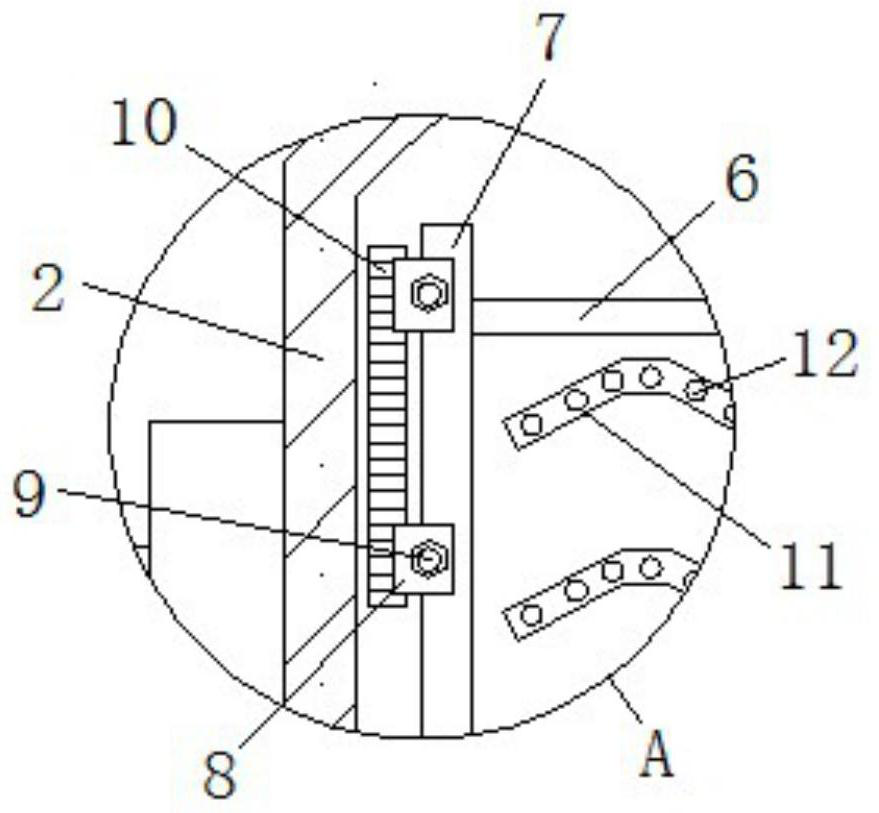 Dispersing and stirring device capable of avoiding material adhesion