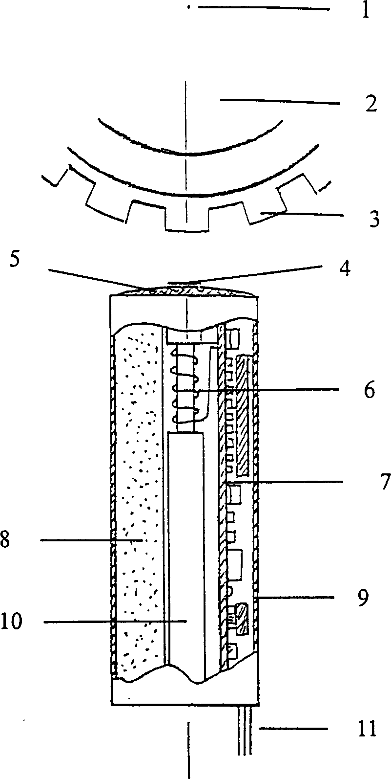 Nanometer magnetic sensitive speed sensor