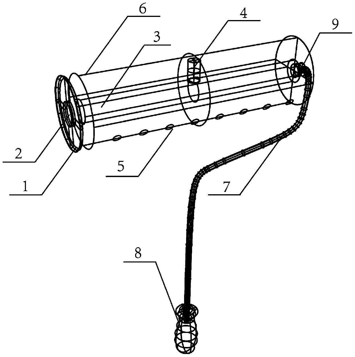 A new type of paint storage roller brush with continuous paint output