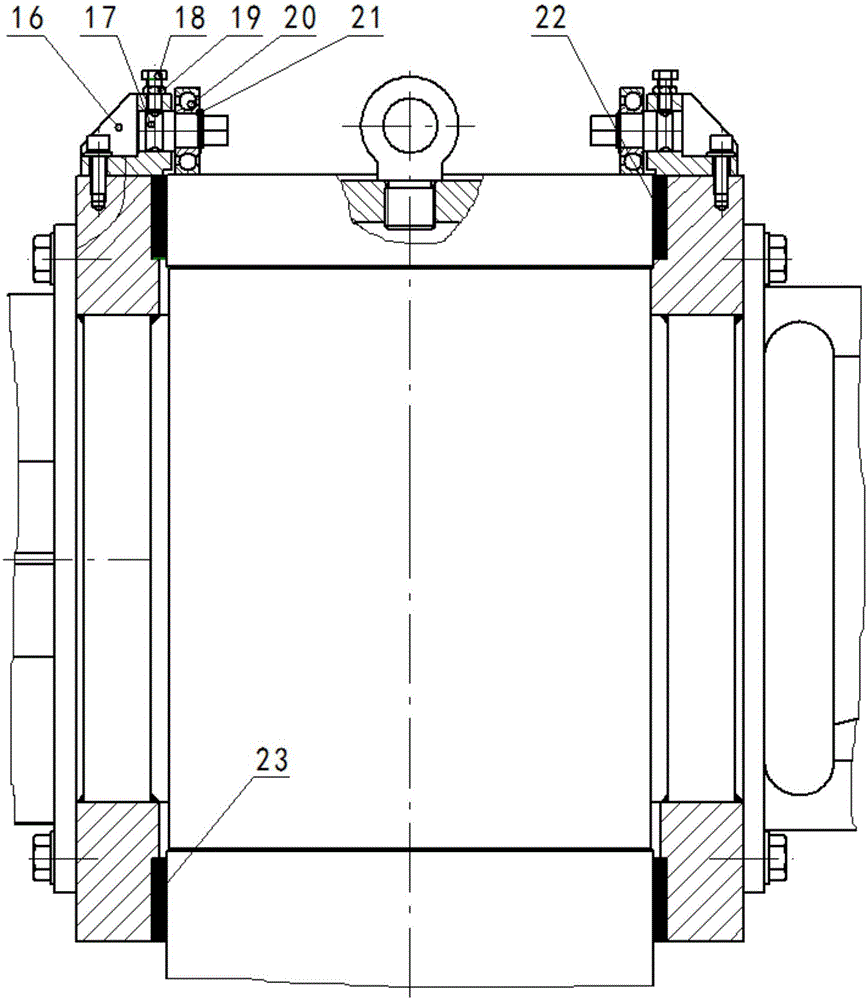 Turbine generator rotor assembly roundness measuring device