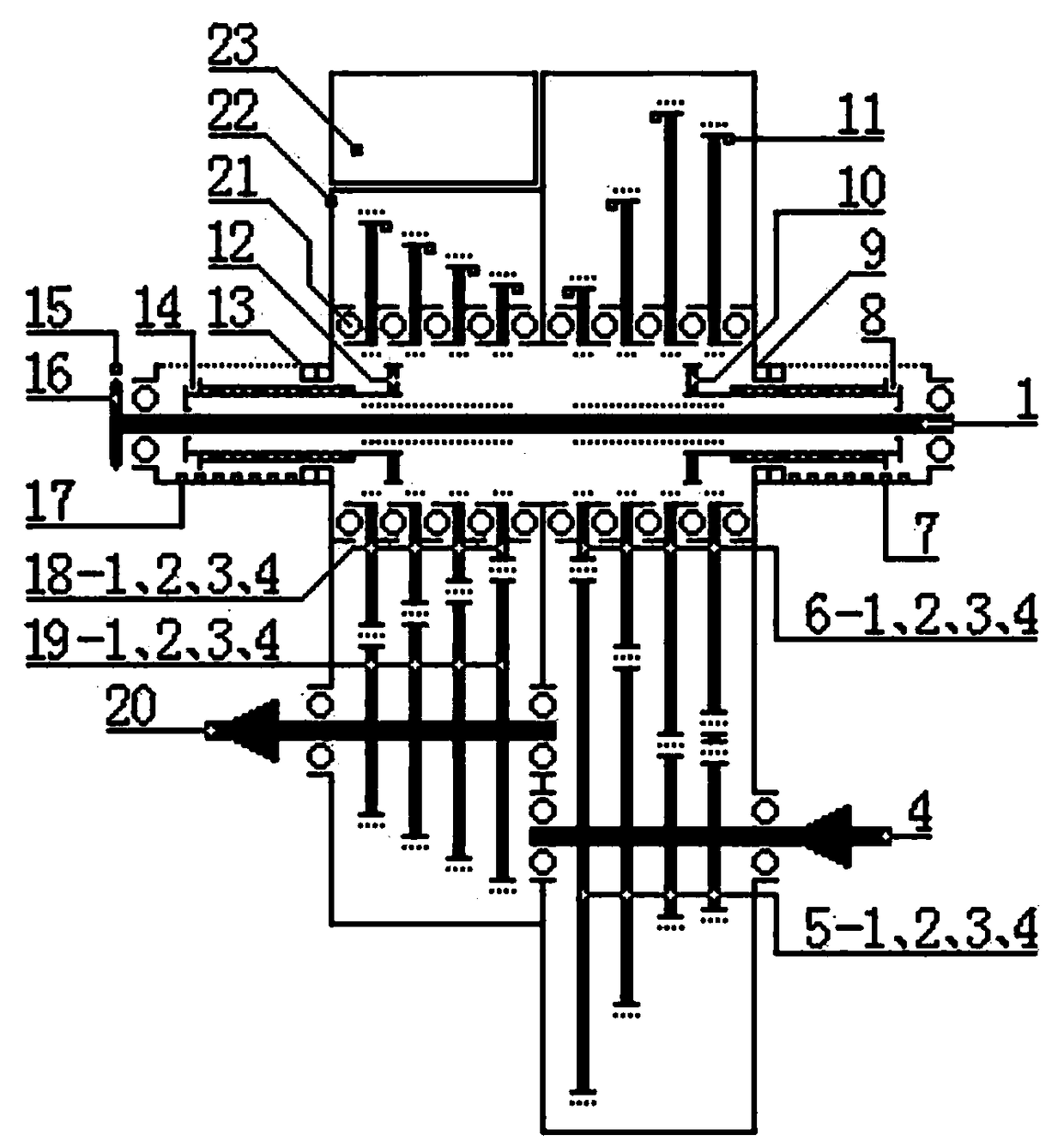 Automatic gear transmission