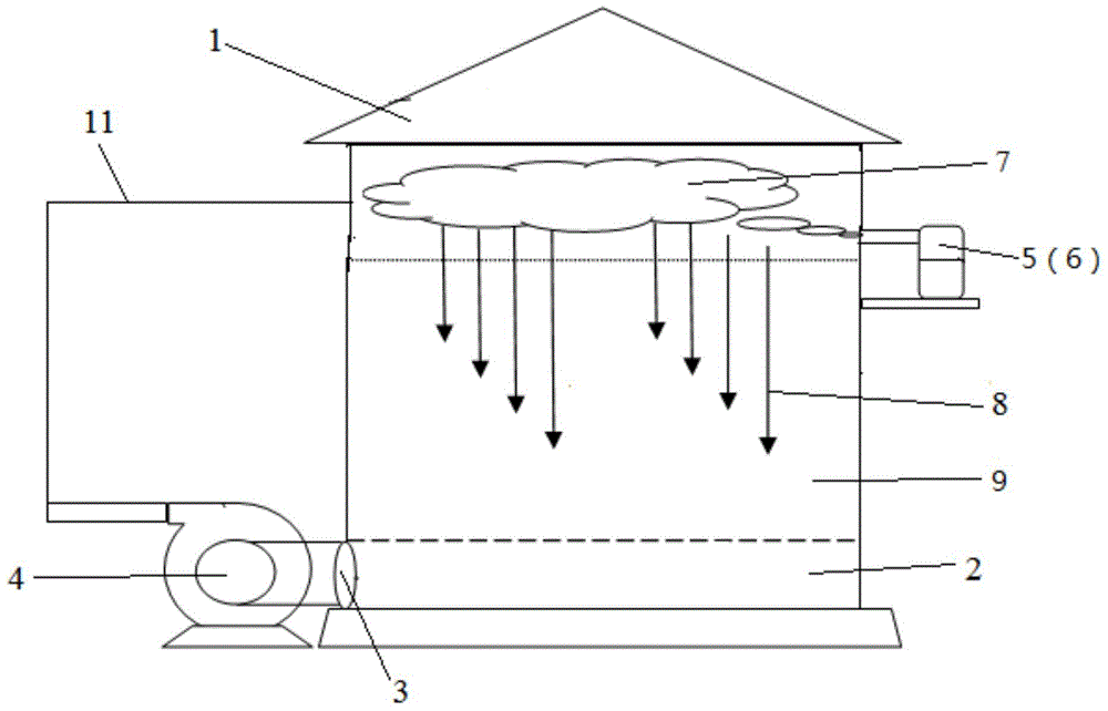 Method for actively killing injurious insects in grain bulk by using gas-solid two-phase flow