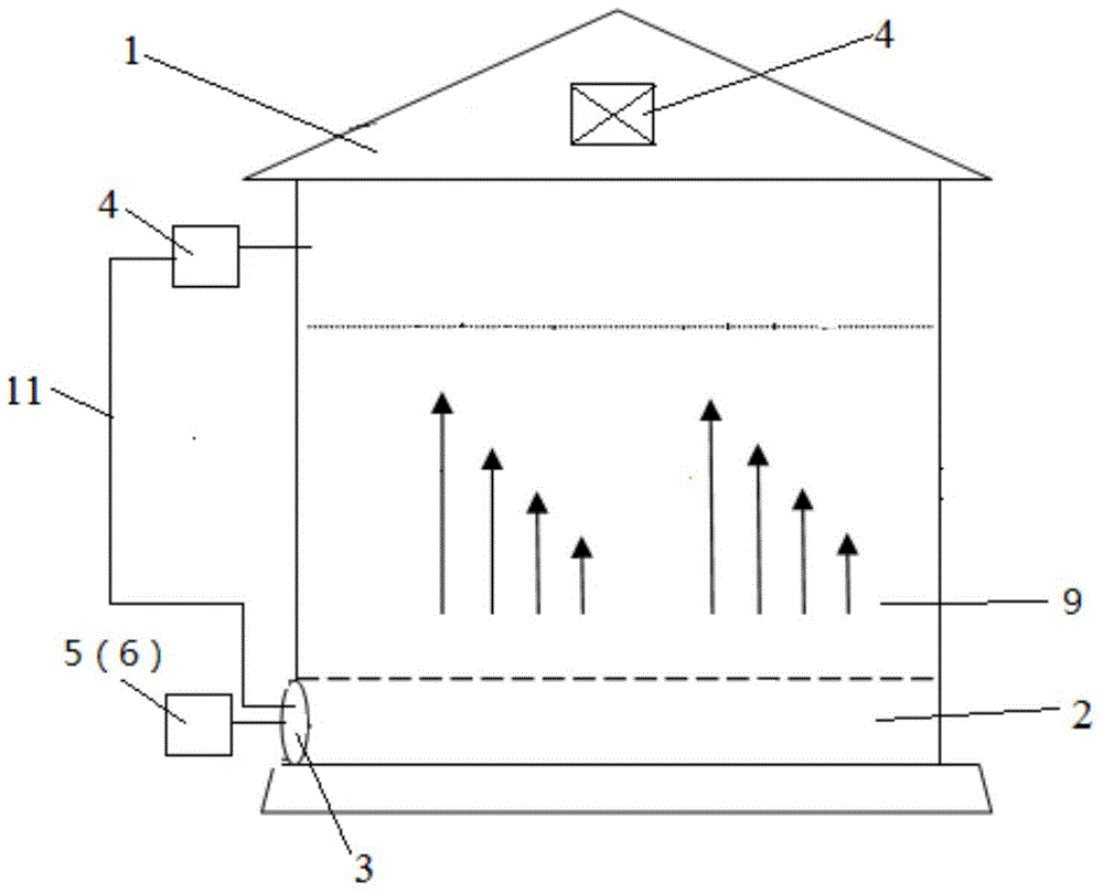 Method for actively killing injurious insects in grain bulk by using gas-solid two-phase flow