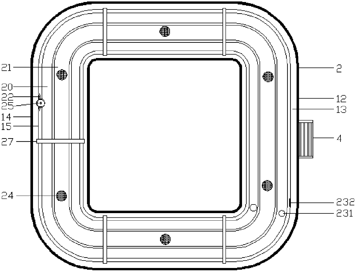 Crab breeding multilayer liftable and adjustable pond