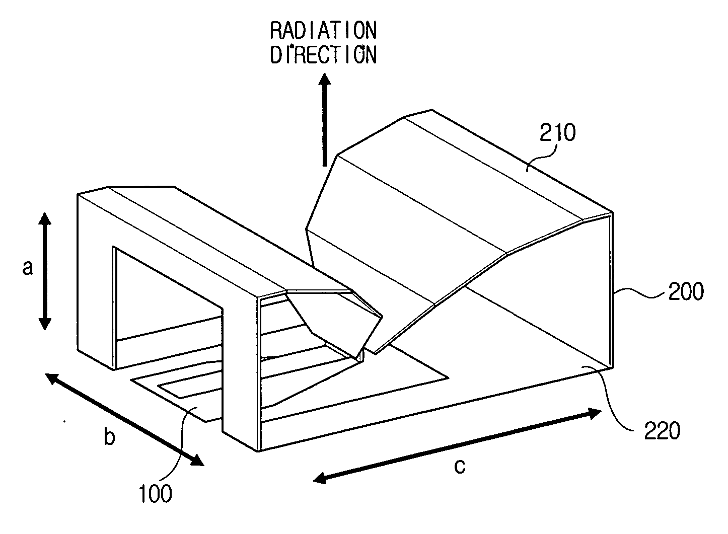 UWB antenna with unidirectional radiation pattern