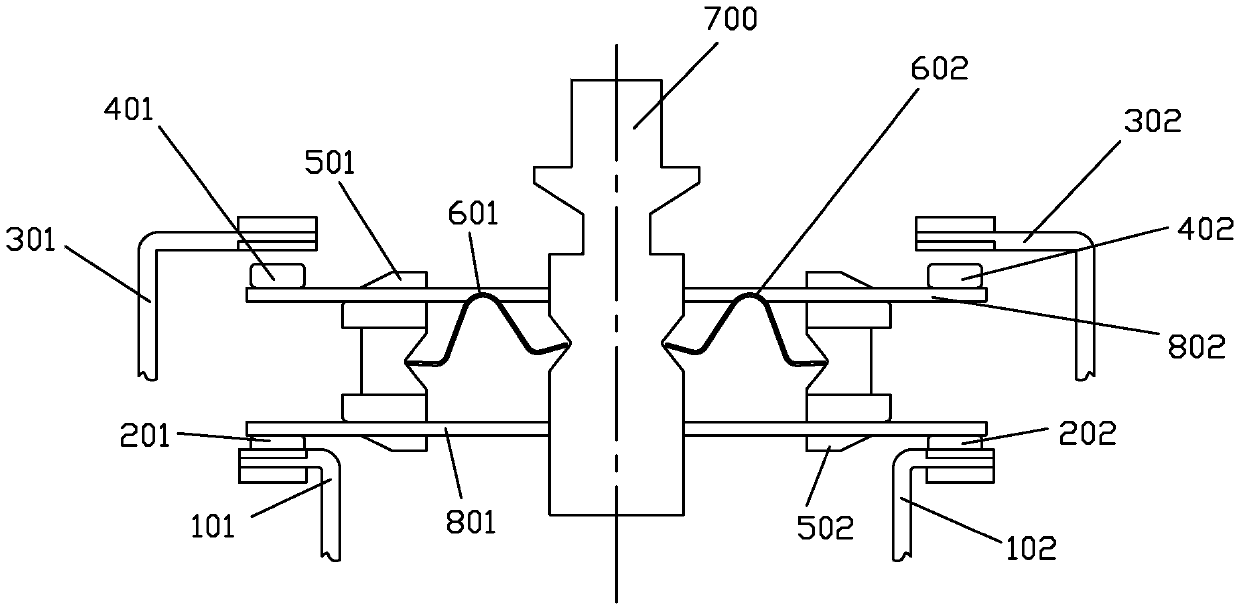 Mechanical switch with contact isolation insurance