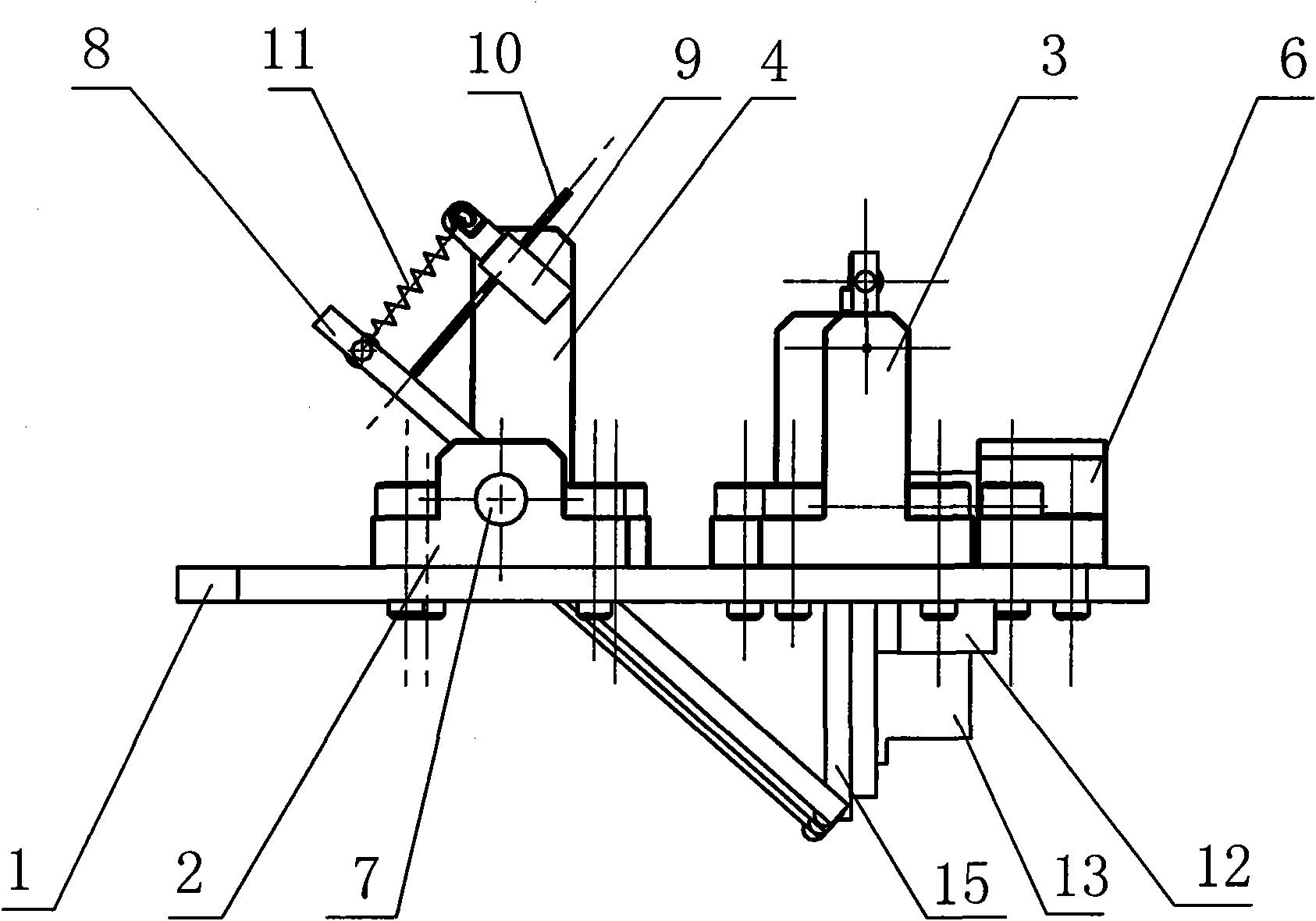 Device for measuring throat area error of nozzle guide vane