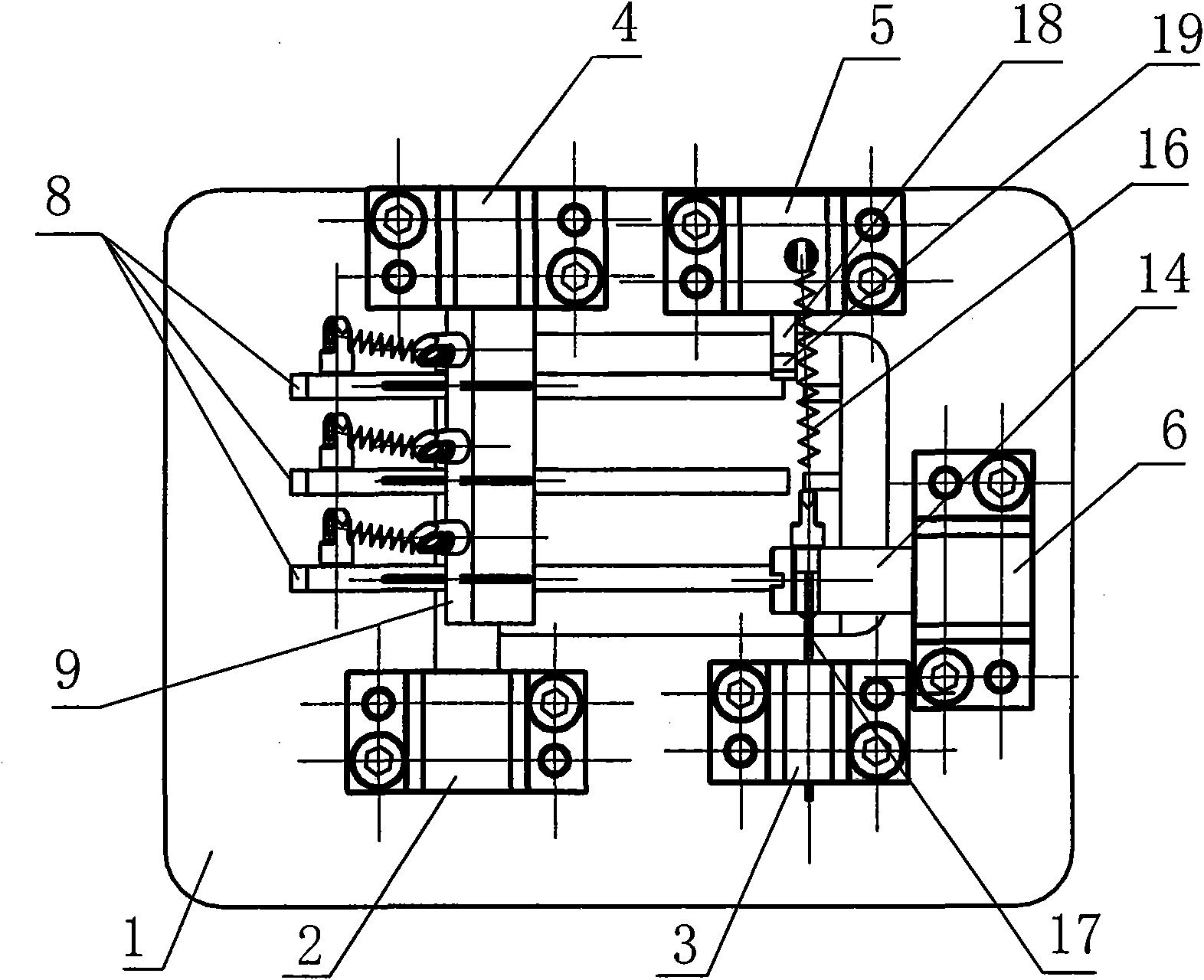 Device for measuring throat area error of nozzle guide vane