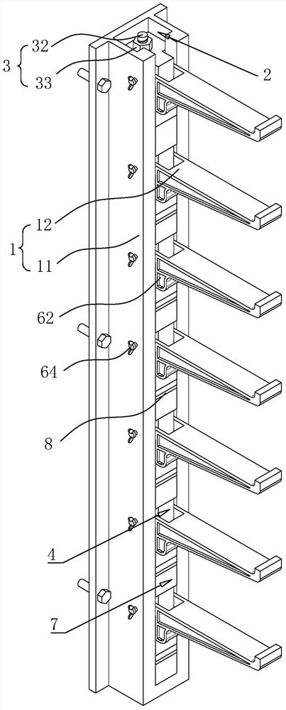 Power tunnel cable rack