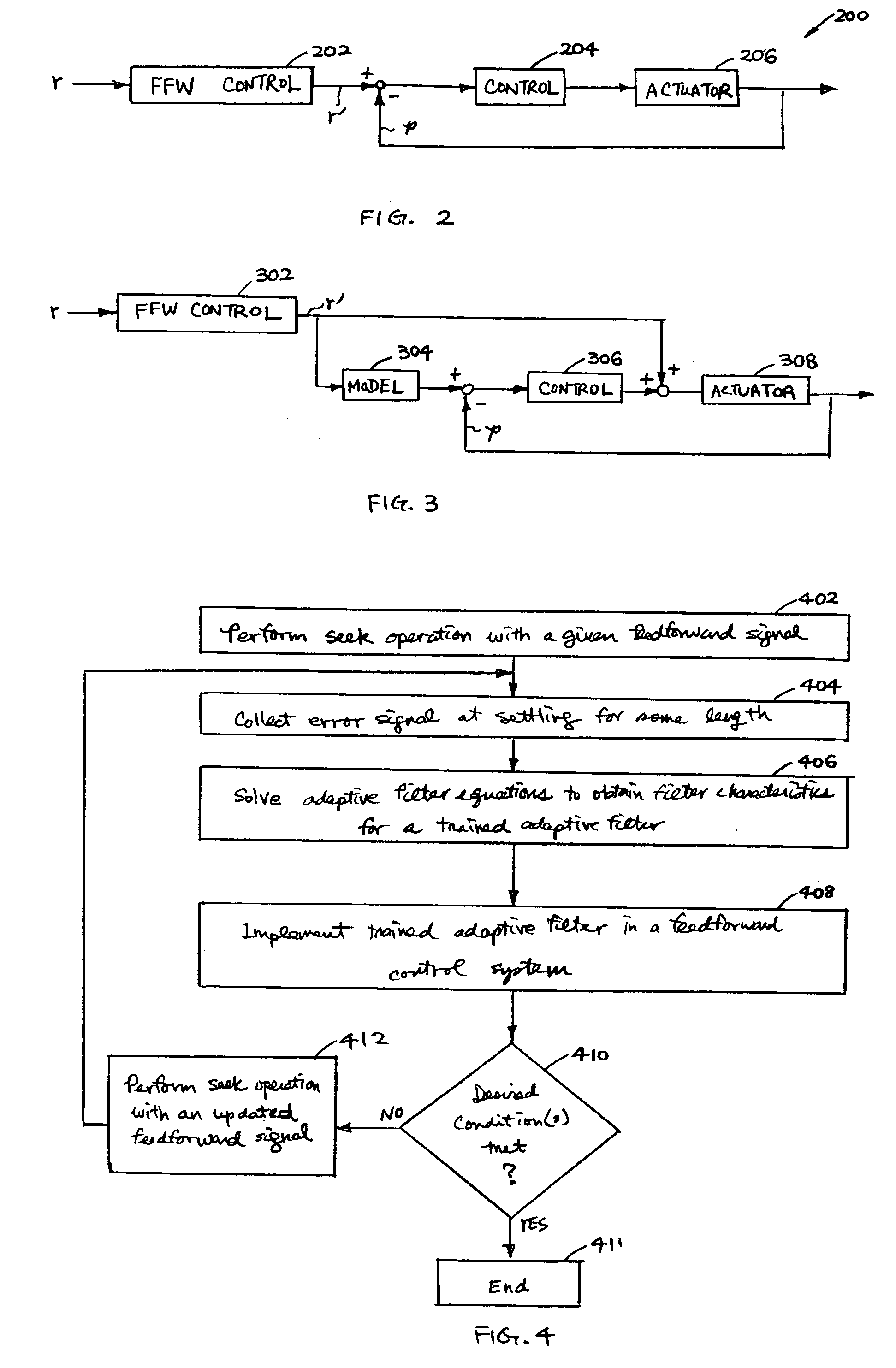 Seek trajectory generation using adaptive filtering