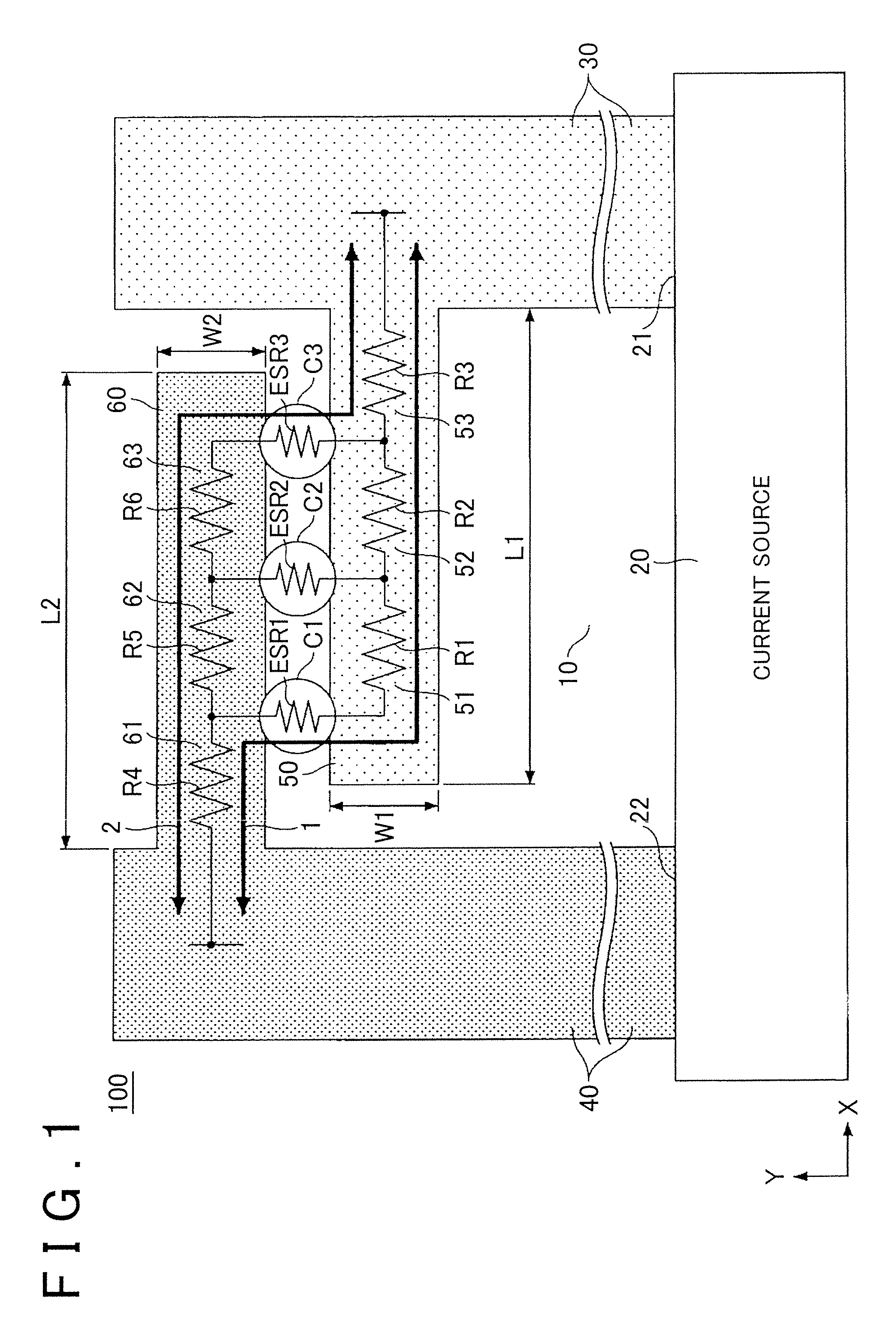 Capacitor arrangement structure and method of mounting capacitor