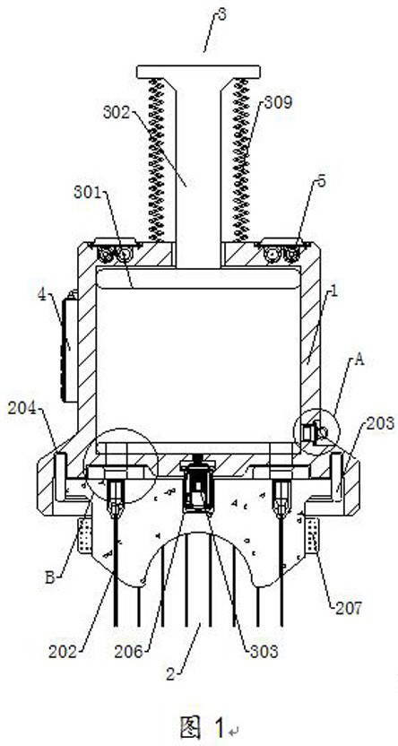 Sixteen-hole hydro-optical needle