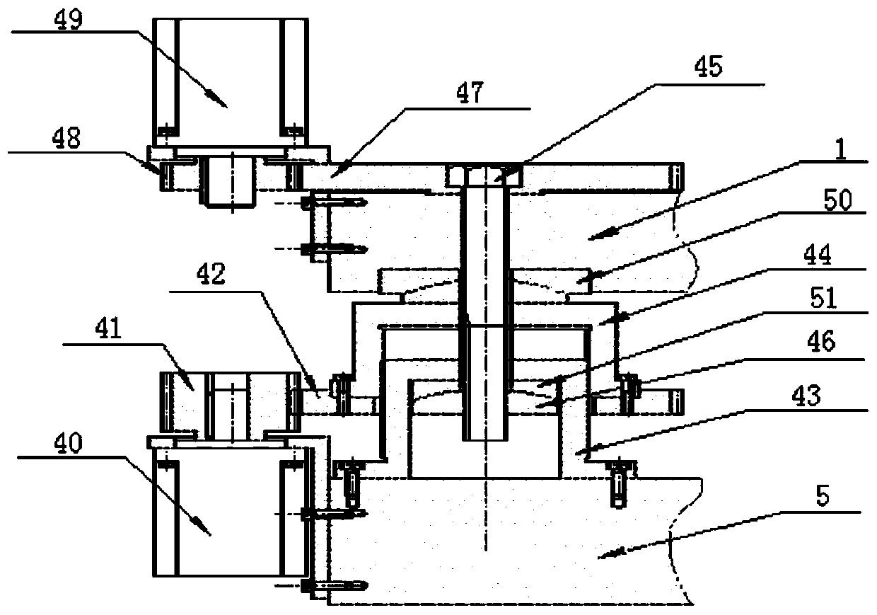 Multi-degree-of-freedom high-strength and high-precision adjusting table suitable for wind tunnel environment