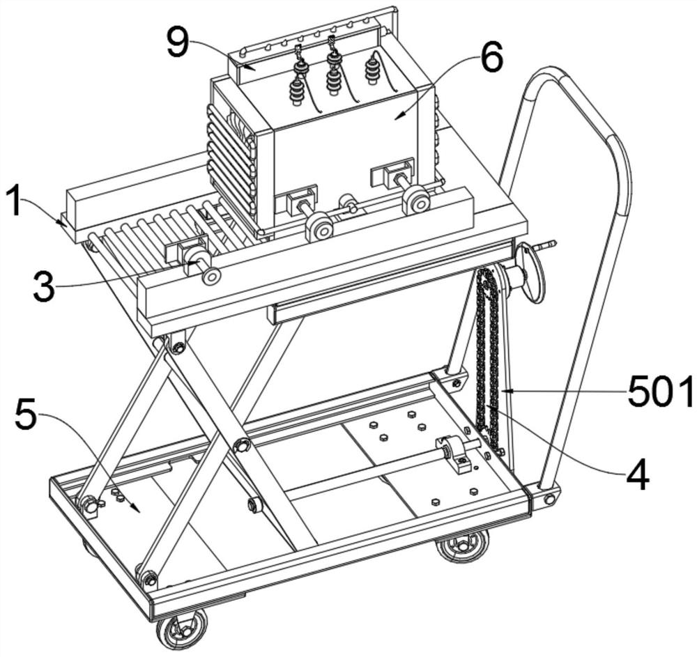 Energy-saving and environment-friendly self-heat-dissipation type power transformer