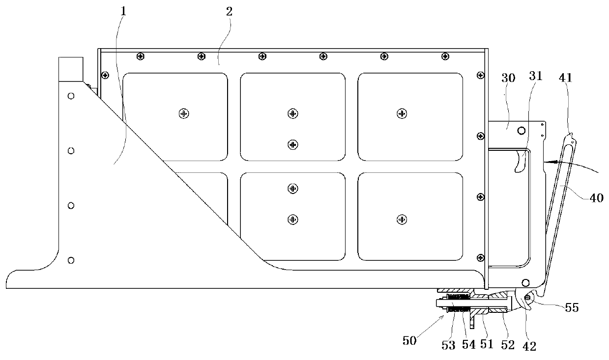 Anti-loosening locking device and the chassis bracket and cabinet using the locking device