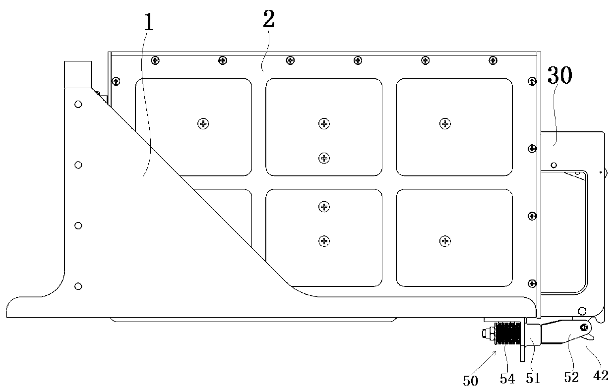 Anti-loosening locking device and the chassis bracket and cabinet using the locking device