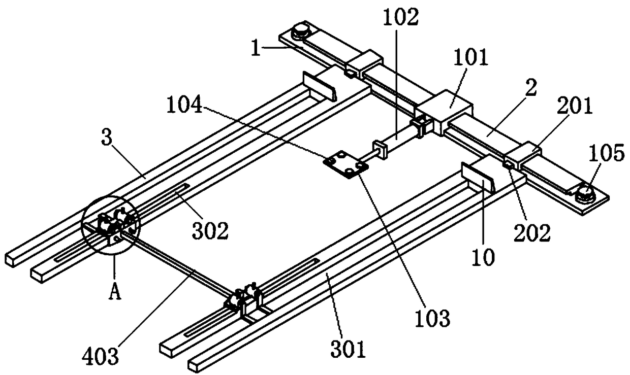 Single-sided slight-lifting lifting device for automobile maintenance