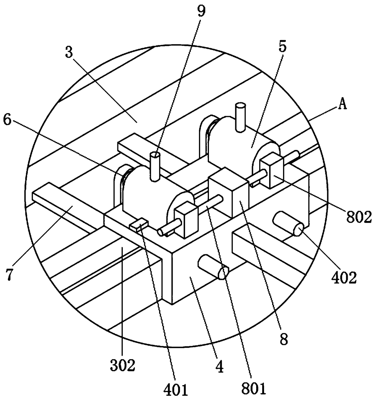 Single-sided slight-lifting lifting device for automobile maintenance