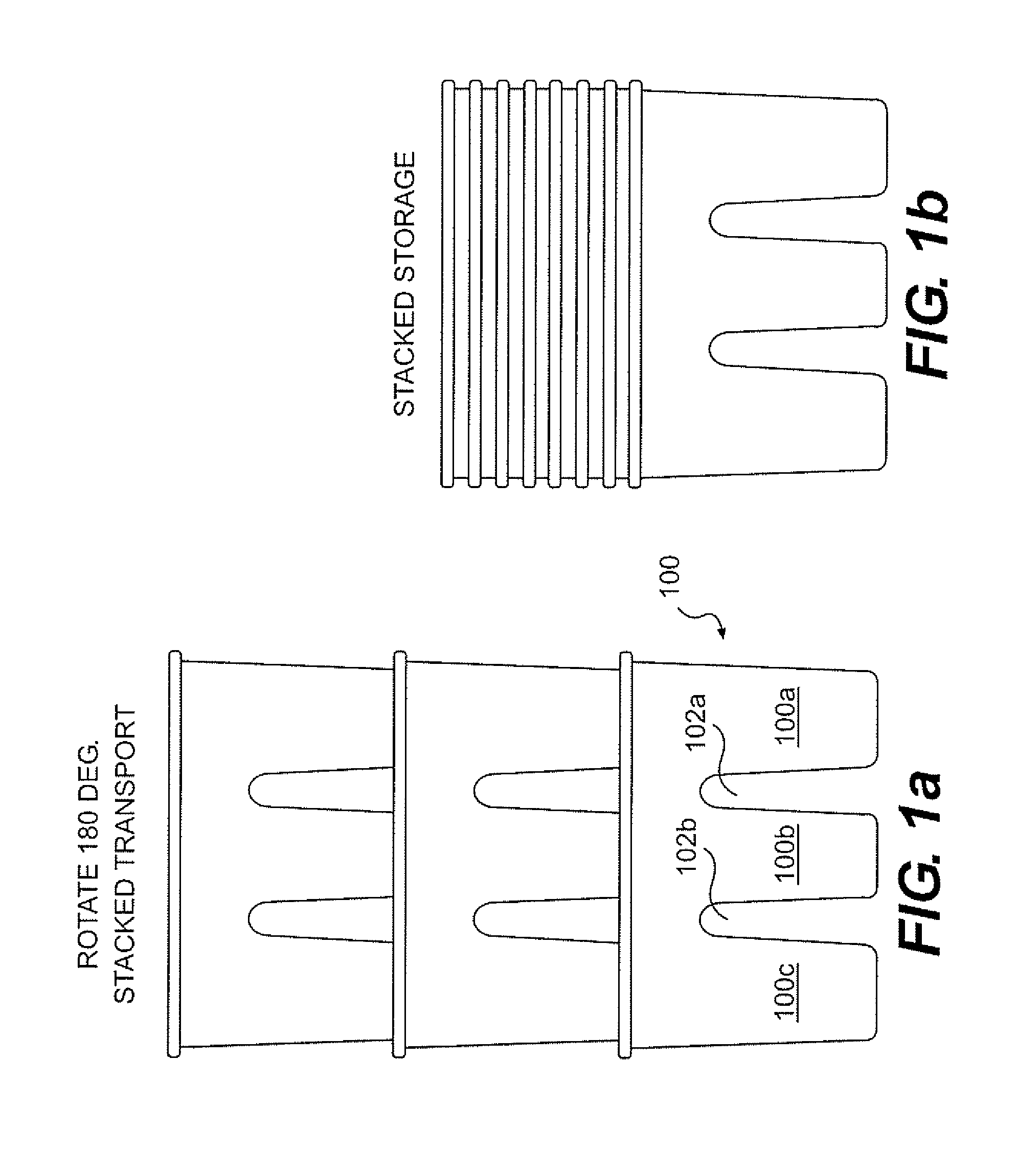 Vertical flat stacking apparatus and method of use