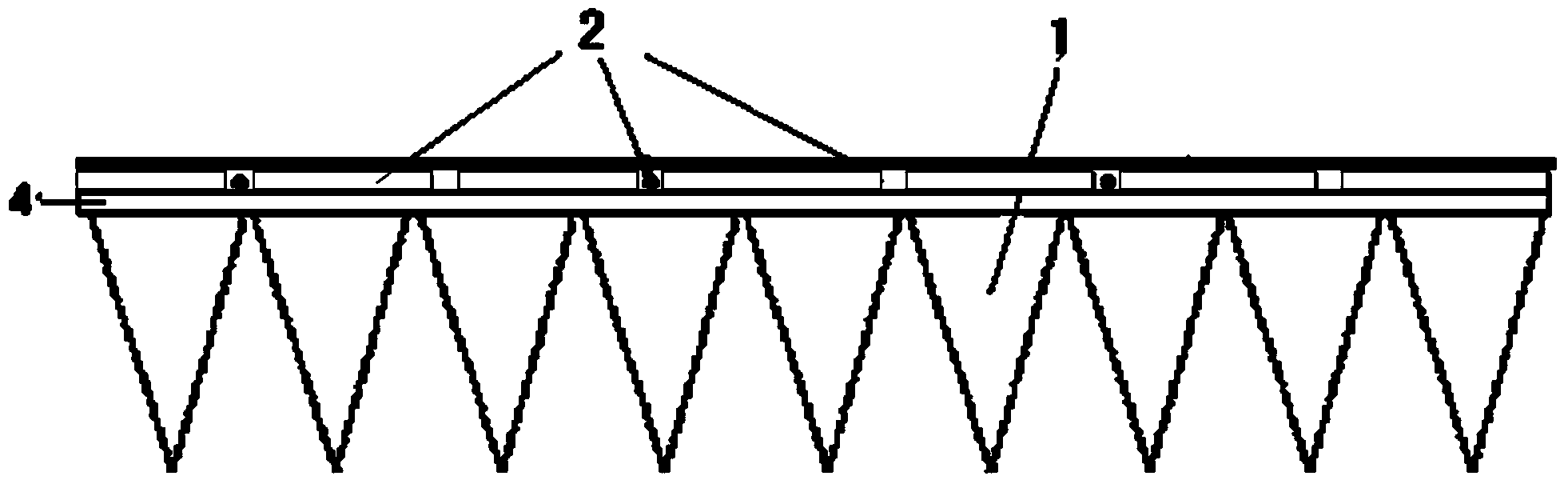 Wave-absorbing temperature control type external heat flow simulating device under thermal vacuum environment