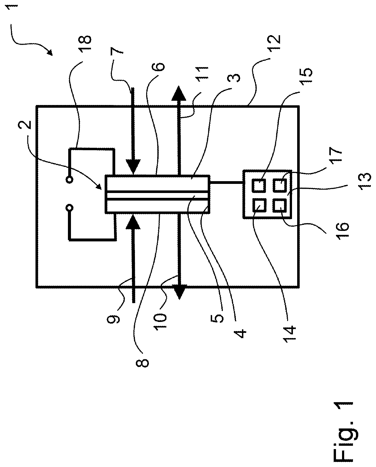 Diagnostic system, fuel cell system having a diagnostic system, and method for determining cathode gas contamination