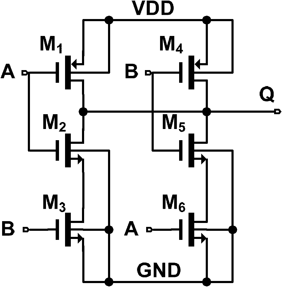 Ultra-low voltage nand gate circuit