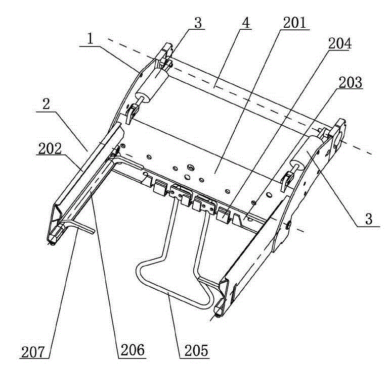 Trash can clamping device