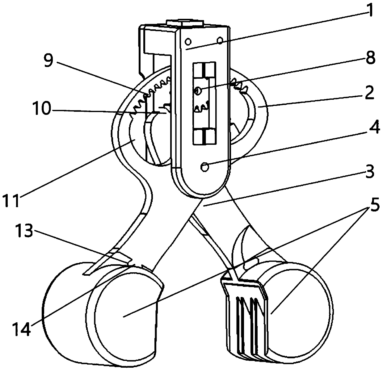 Mars vehicle storage mechanical claw