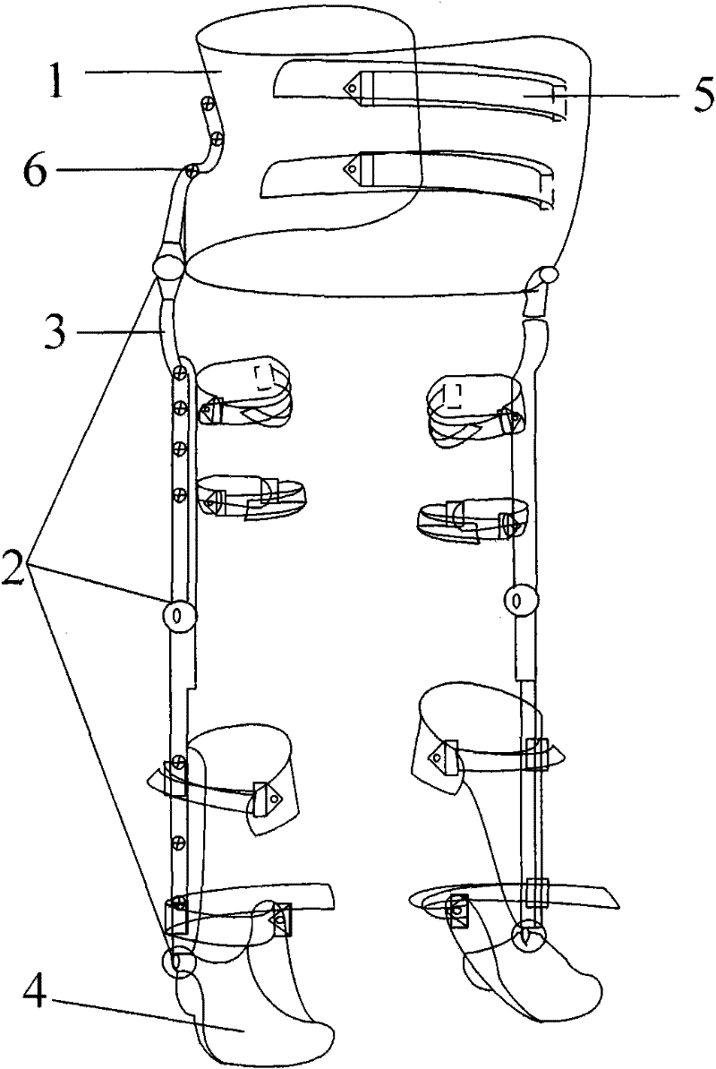 Lower limb motion mode forming training device and use method thereof