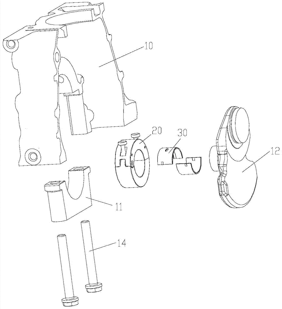 Variable-compression-ratio structure of engine and engine