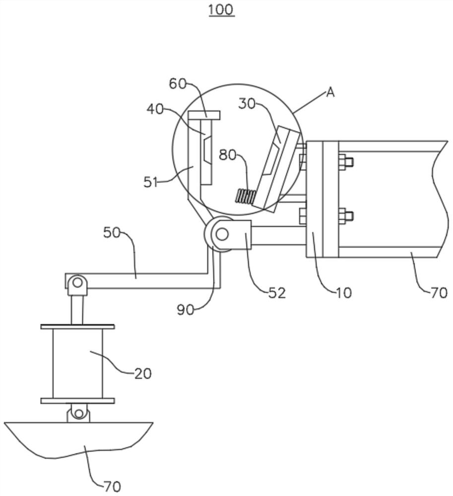 Cooling bed rolled piece clamping and braking device