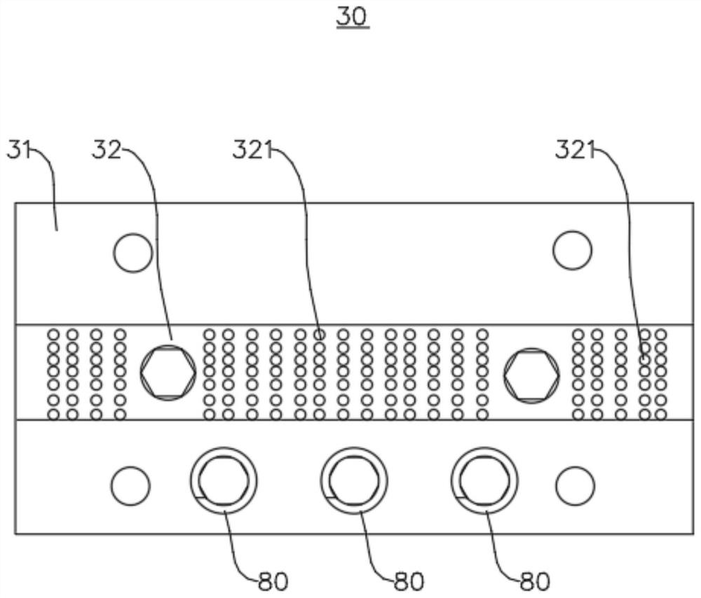 Cooling bed rolled piece clamping and braking device