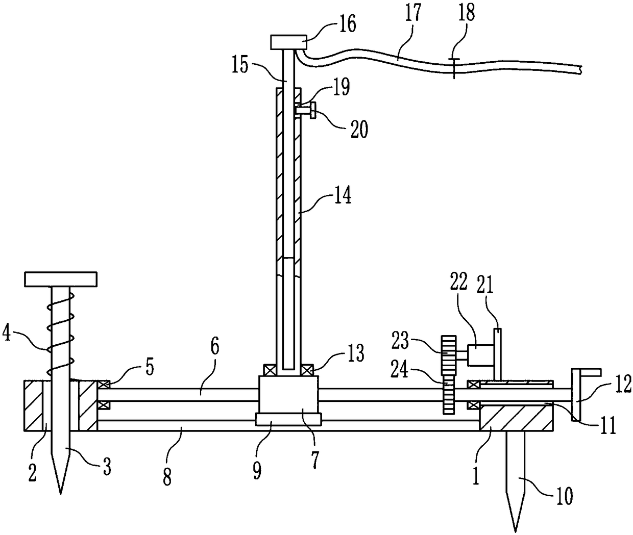 Mechanical agricultural watering equipment