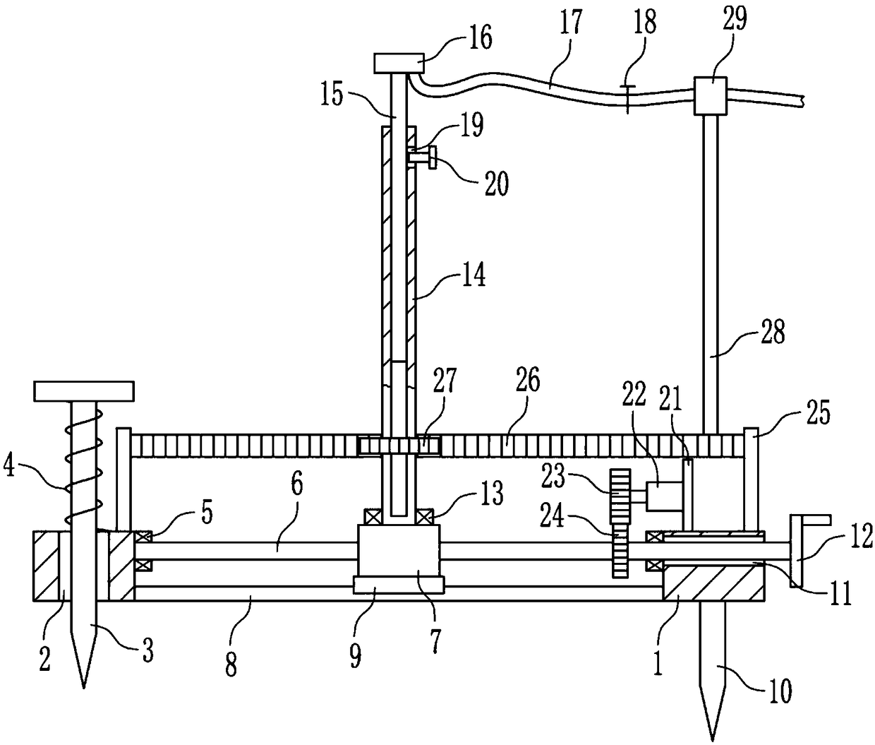 Mechanical agricultural watering equipment