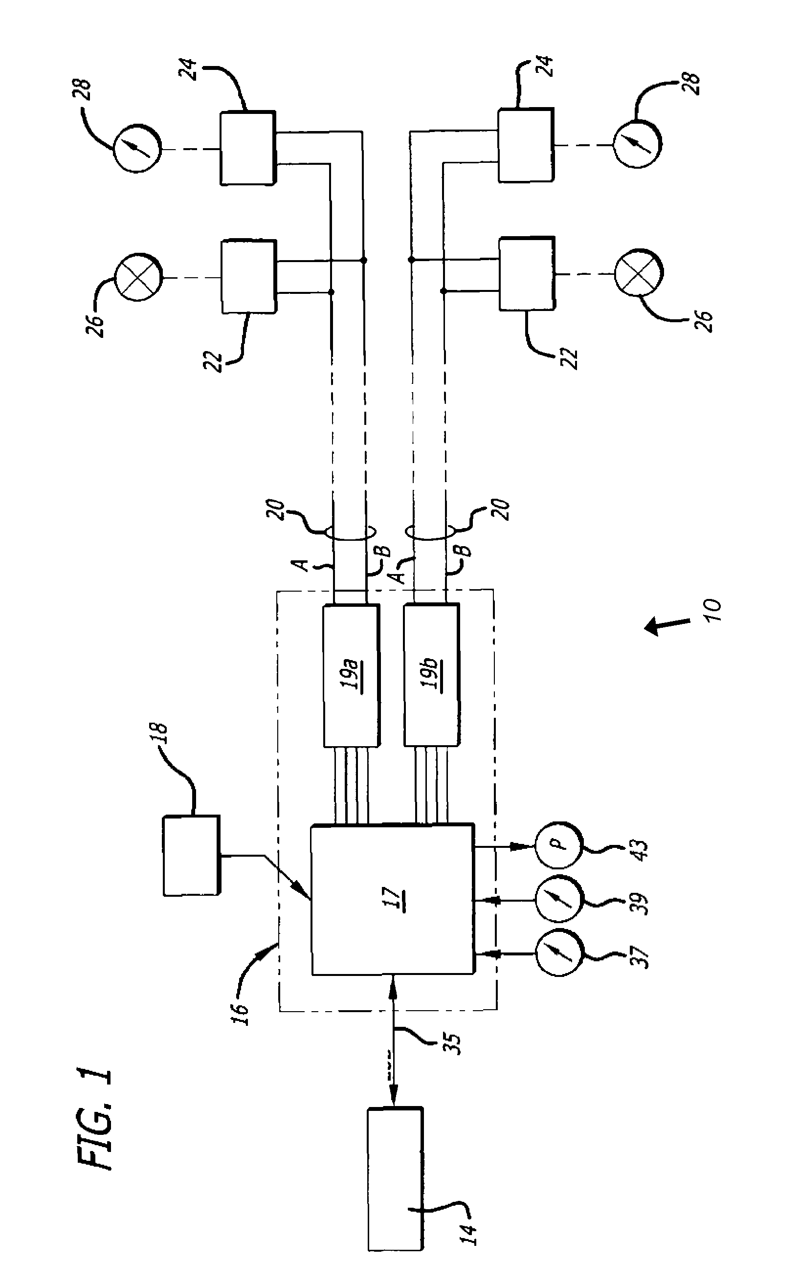 Two-wire power and communications for irrigation systems